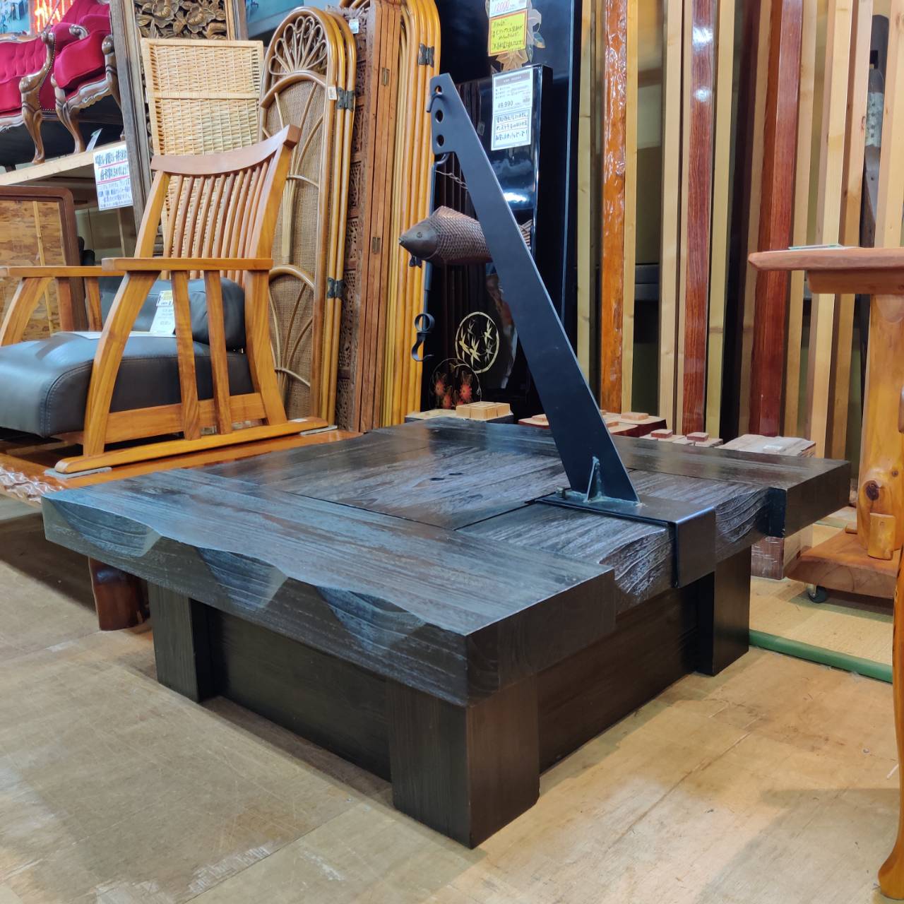 囲炉裏 総天然木 正方形タイプ 販売中！ 愛品倶楽部柏店 リユース  