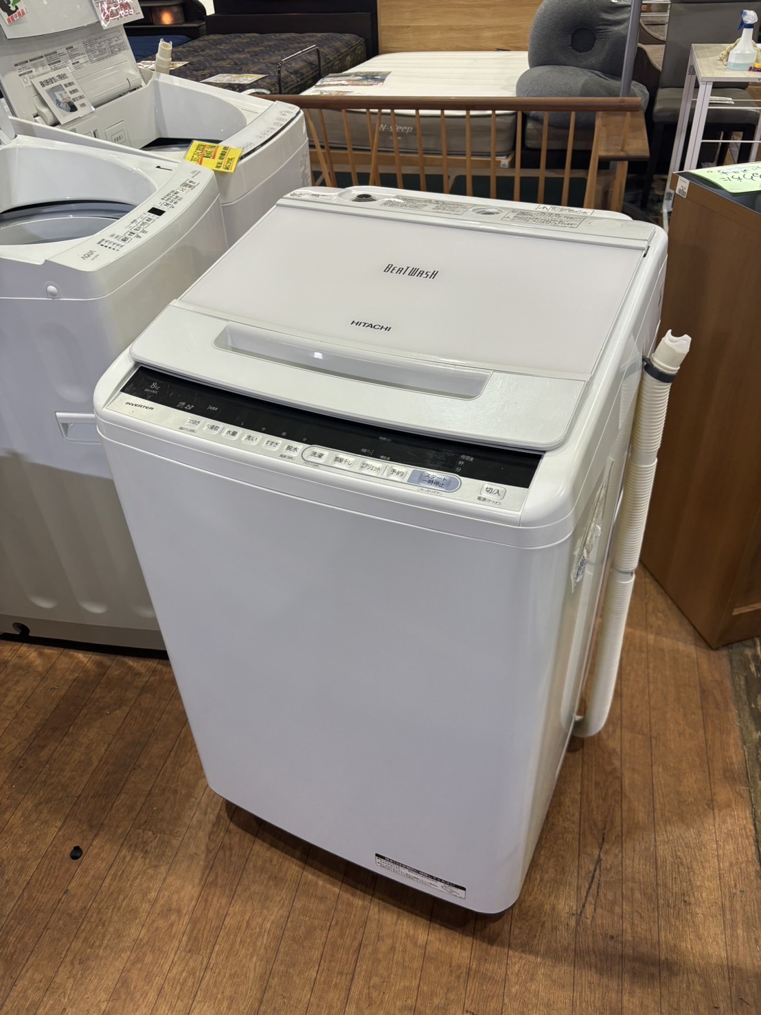 日立｜BW-V80C 8.0kg洗濯機 買取しました。 | リサイクルショップ 中古 