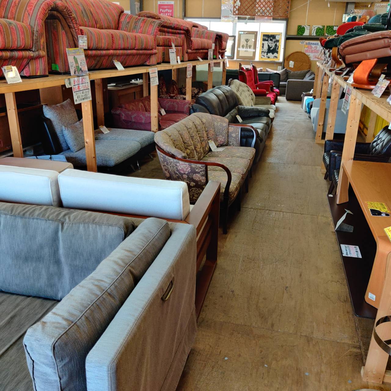 Cassina interdecor (カッシーナ) 前脚キャスター付ワイド3人掛け  