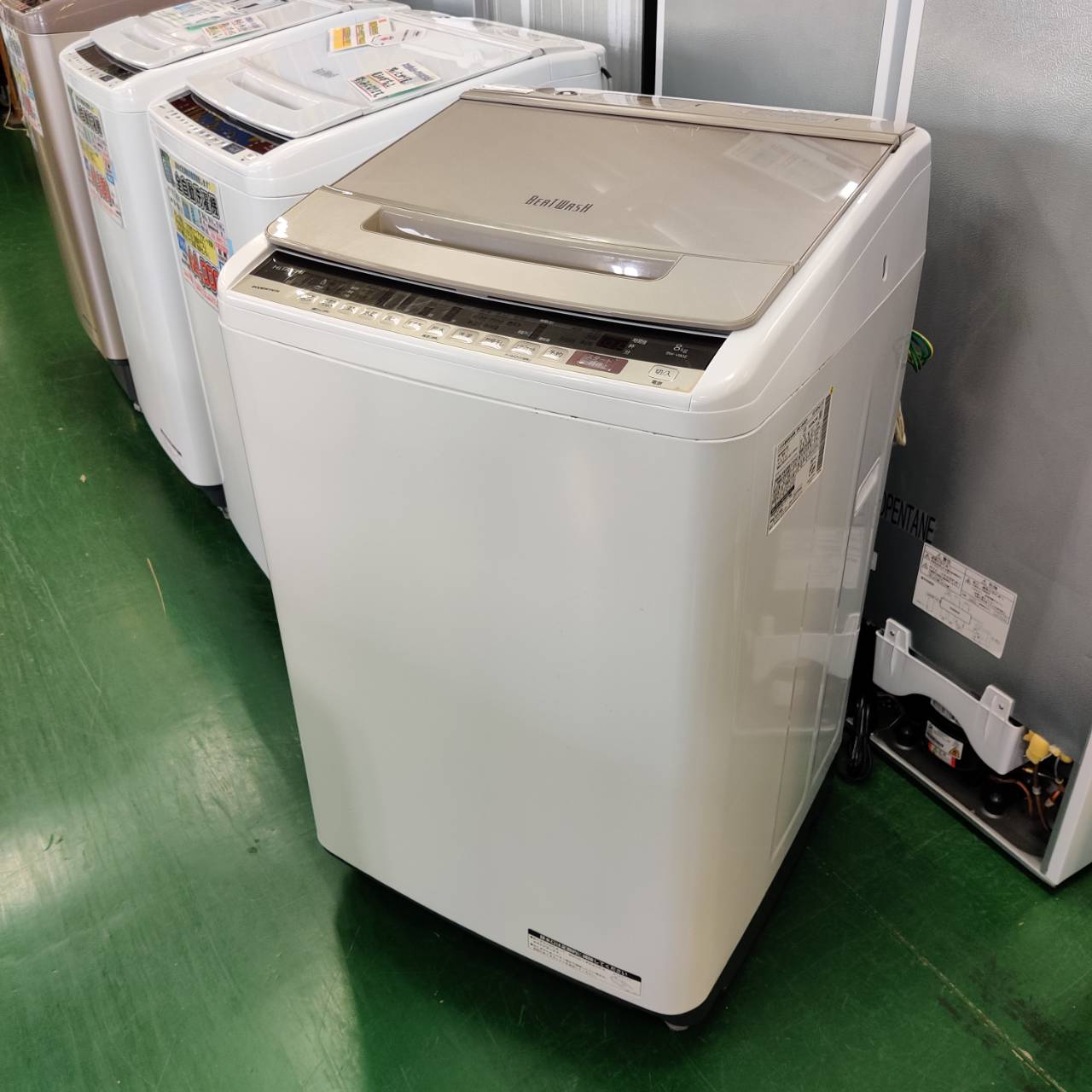HITACHI (日立) 2019年製 8.0kg 全自動洗濯機 BW-V80E(N) 販売中！ 愛 