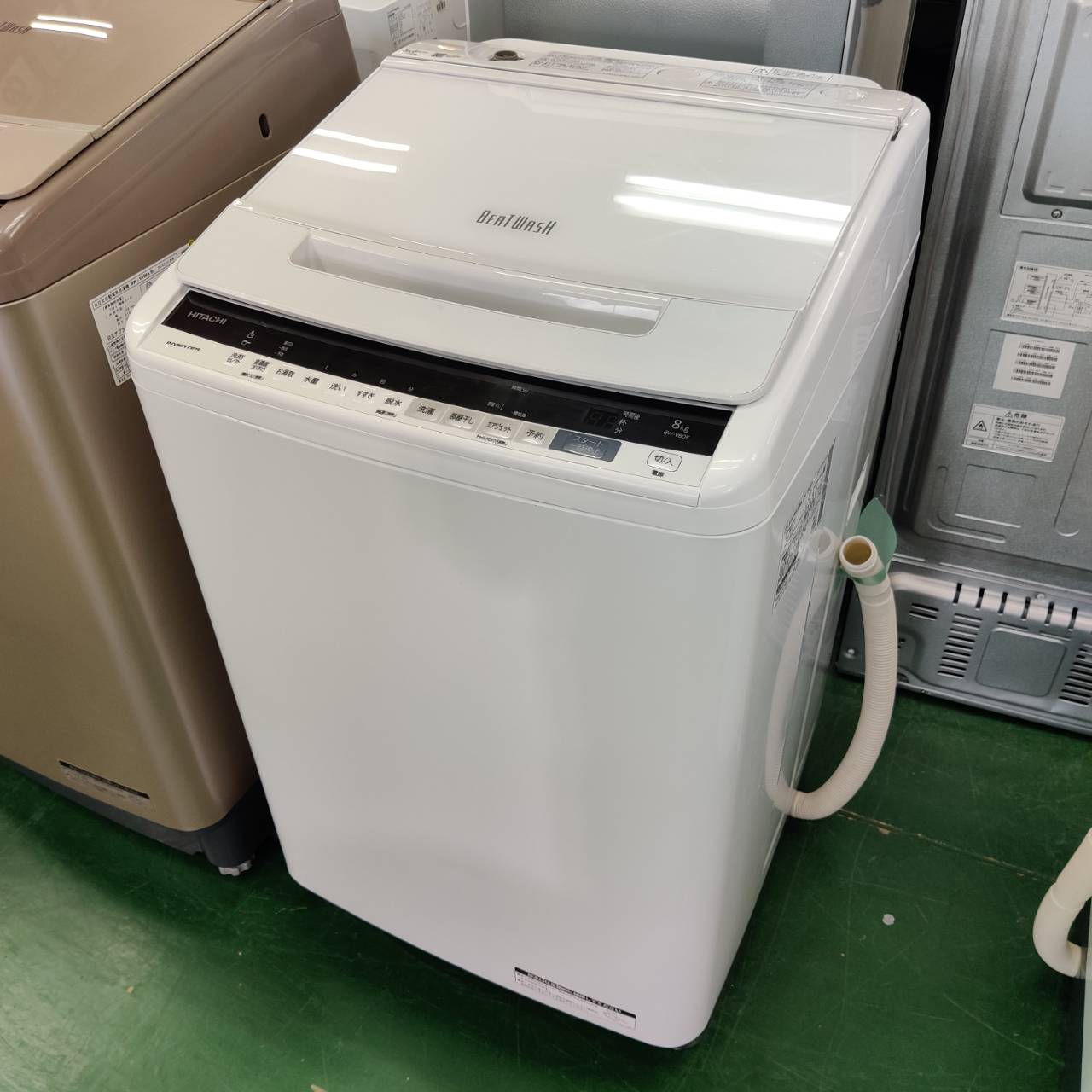 HITACHI (日立) 2020年製 8.0kg 全自動洗濯機 BW-V80E(W) 販売中！ 愛 