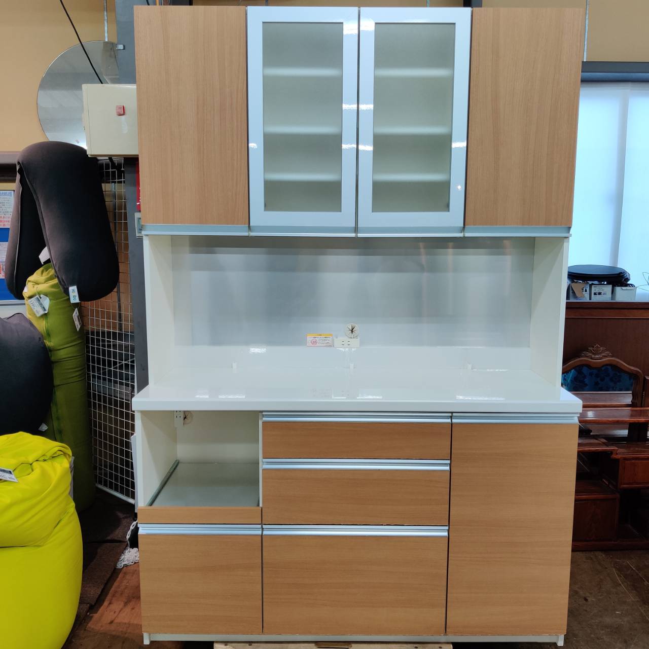 愛品倶楽部柏店】ユーアイ キッチンカウンター アーモンド 日本製