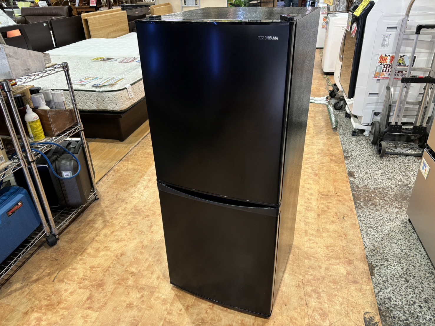 アイリスオーヤマ｜IRSD-14A-B 2ドア冷蔵庫買取しました 