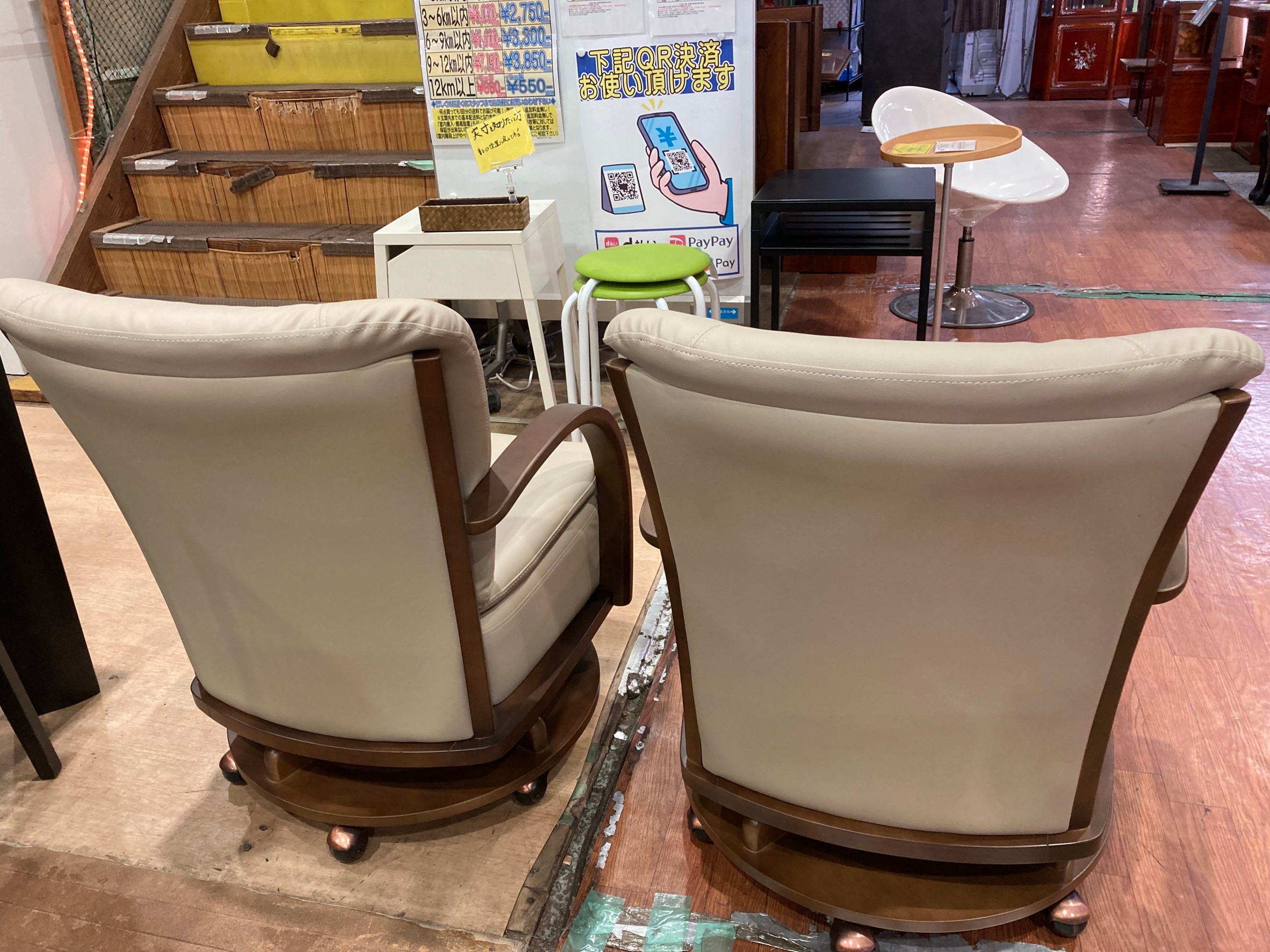 ニトリ｜ダイニング5点セット ｜キャスター付きチェア買取入荷致しまし 