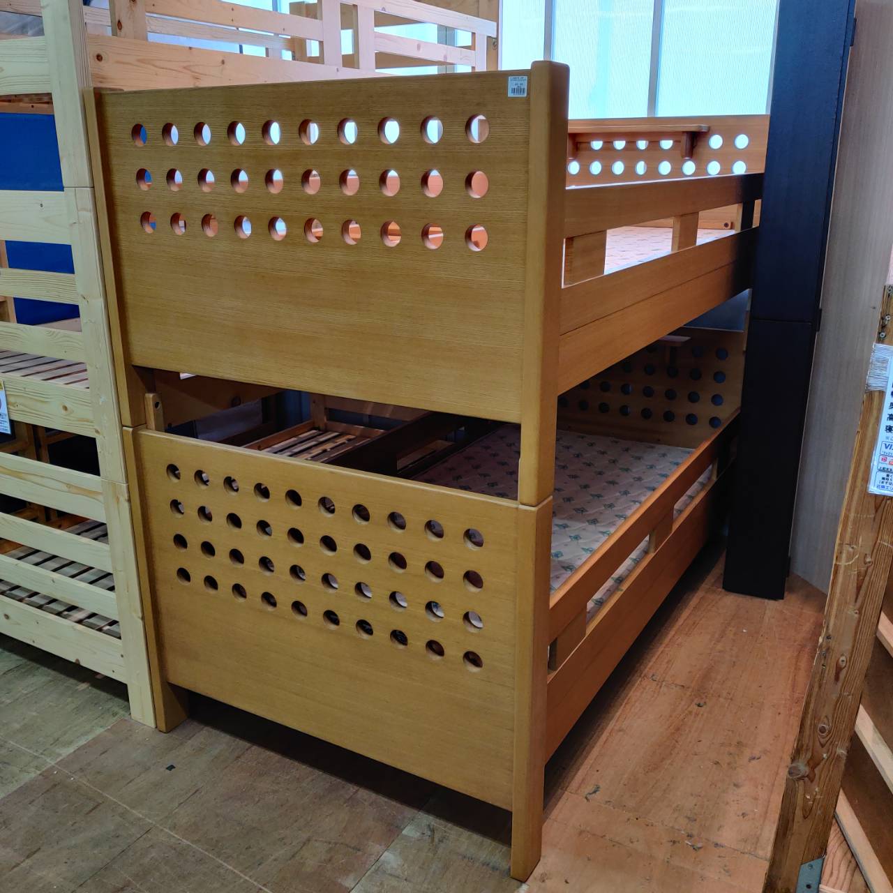 光製作所 2段ベッド ミニシェルフ＆マットレス付 エリス 販売中！ 愛品  