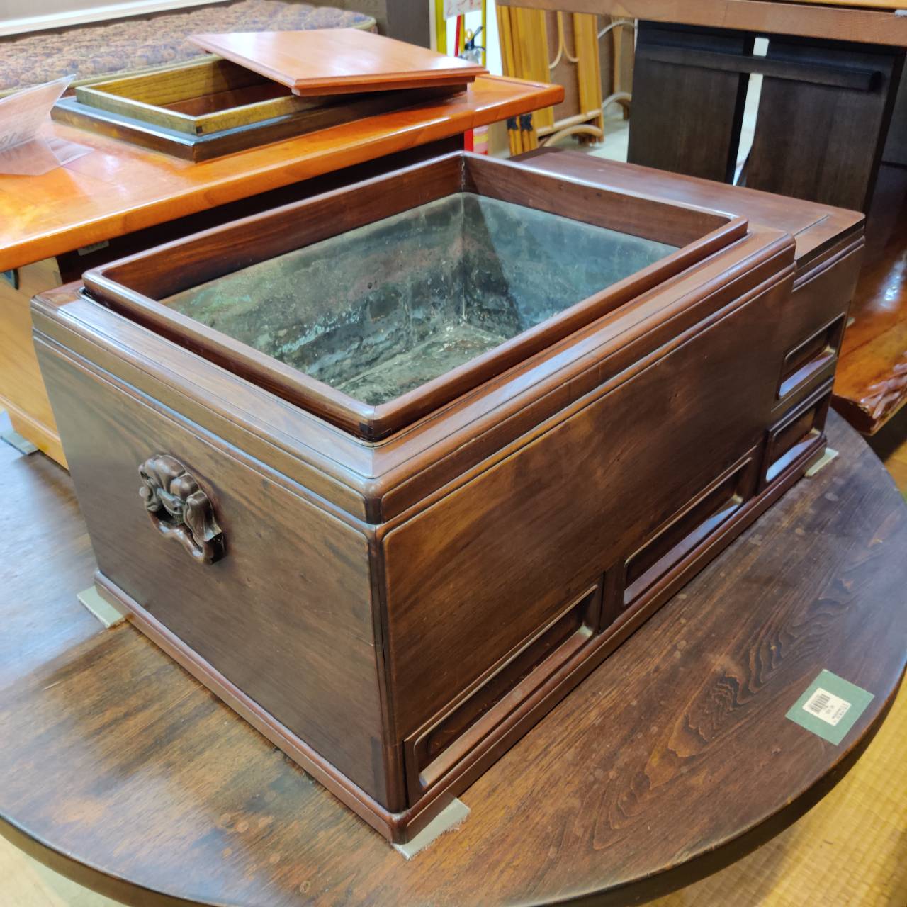 L560-poA250 作動確認済 織部 卓上江戸火鉢 200 現状品⑧ 2025年最新卓上江戸火鉢の人気アイテム - メルカリ