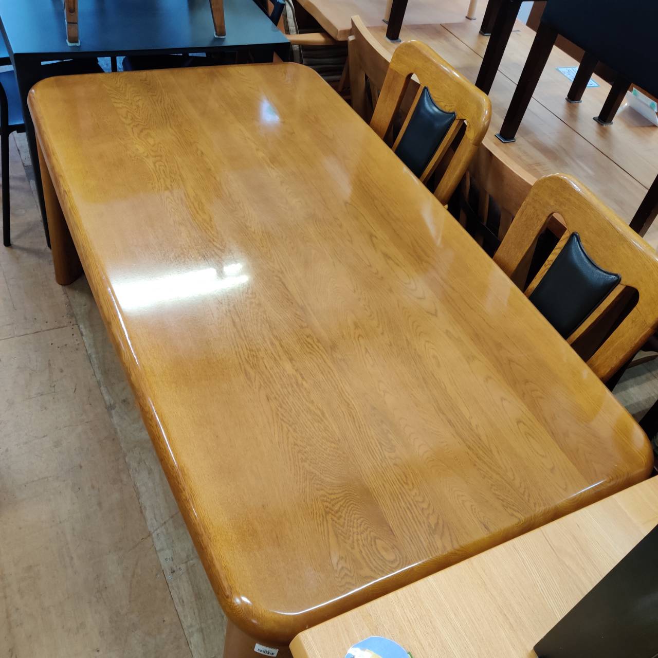 浜本工芸 座面本革 肘付ダイニング5点セット 販売中！ 愛品倶楽部柏店 