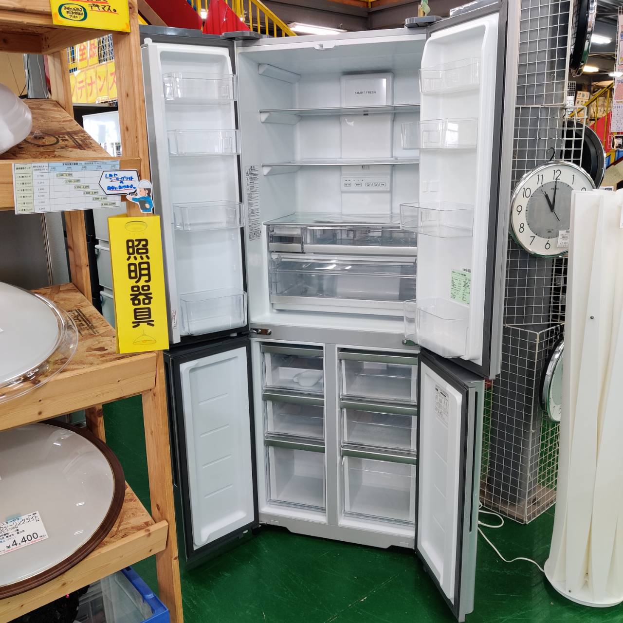 AQUA (アクア) 2021年製 420L 3ドア 冷凍冷蔵庫 AQR-TZ42K 販売中！ 愛 