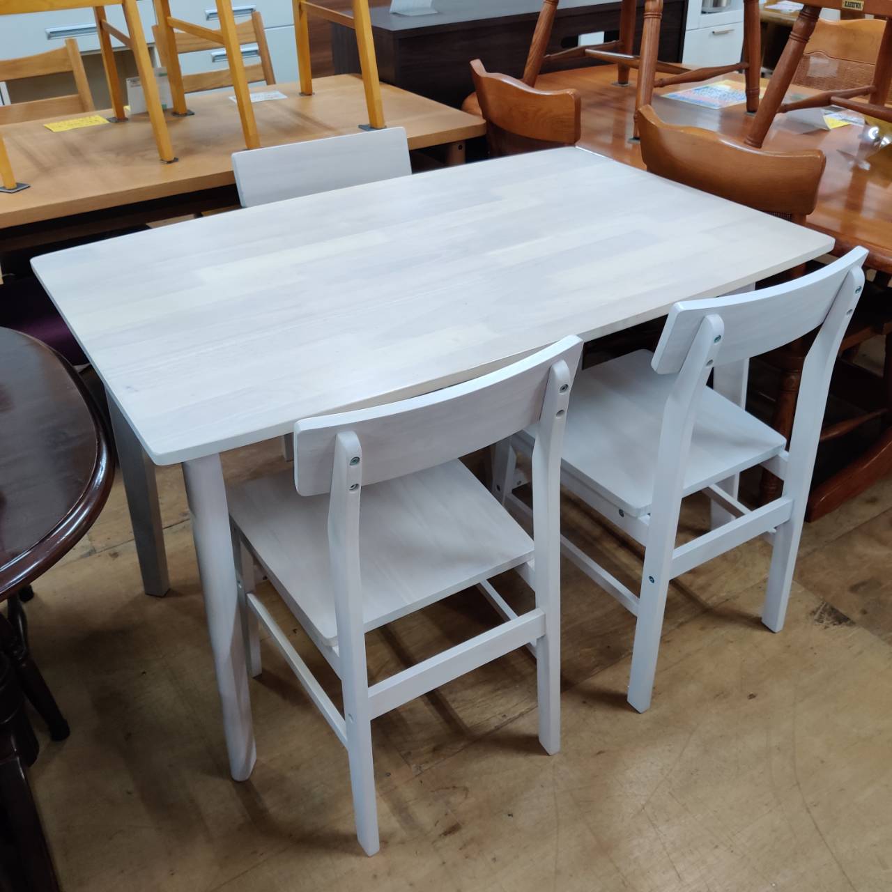 無印良品 ダイニング5点セット 天然木【愛品倶楽部柏店】