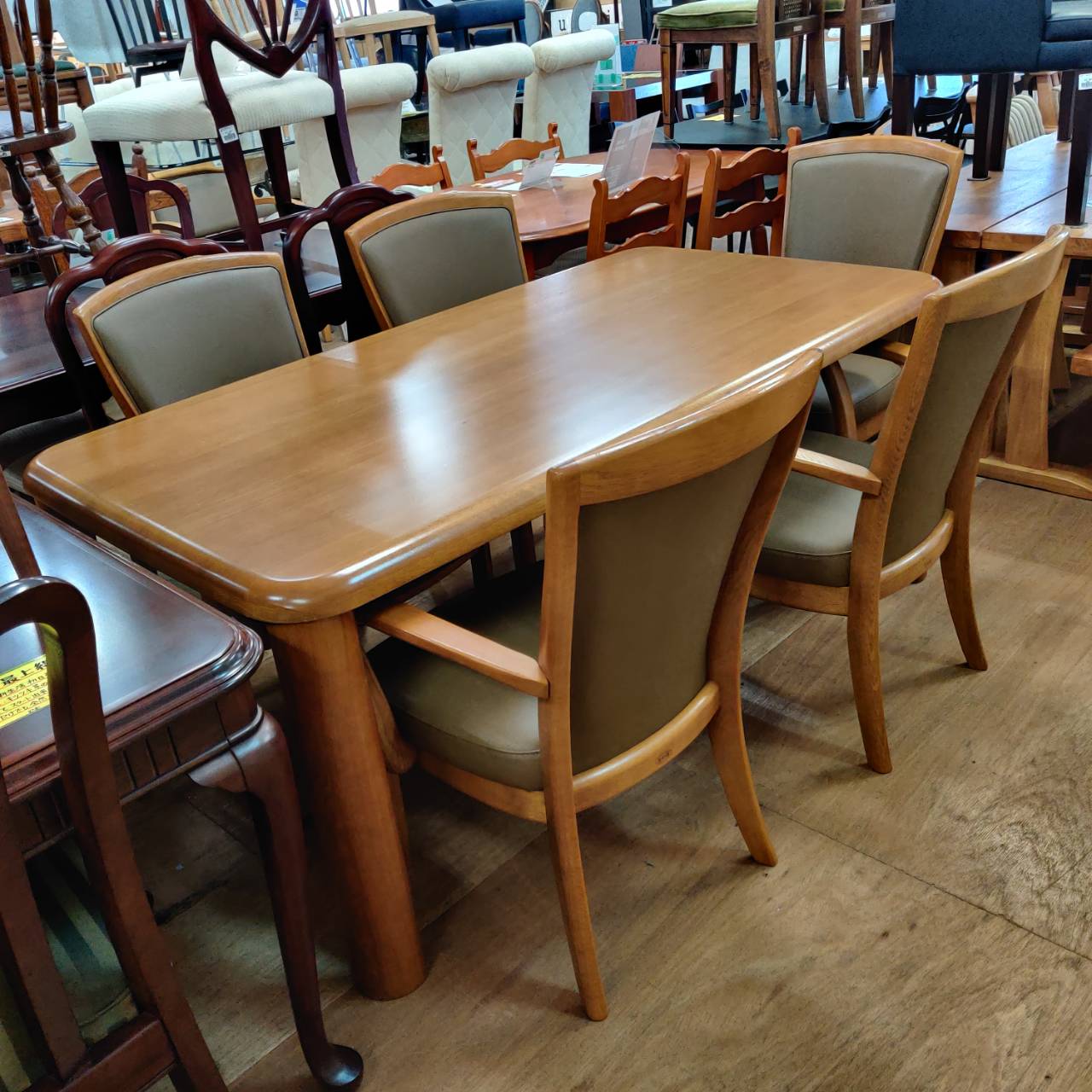 浜本工芸 ダイニング6点セット ナラ材 販売中！ 愛品倶楽部柏店 