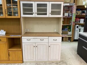愛品館 江戸川店】1枚扉＆フラップ扉キャビネット