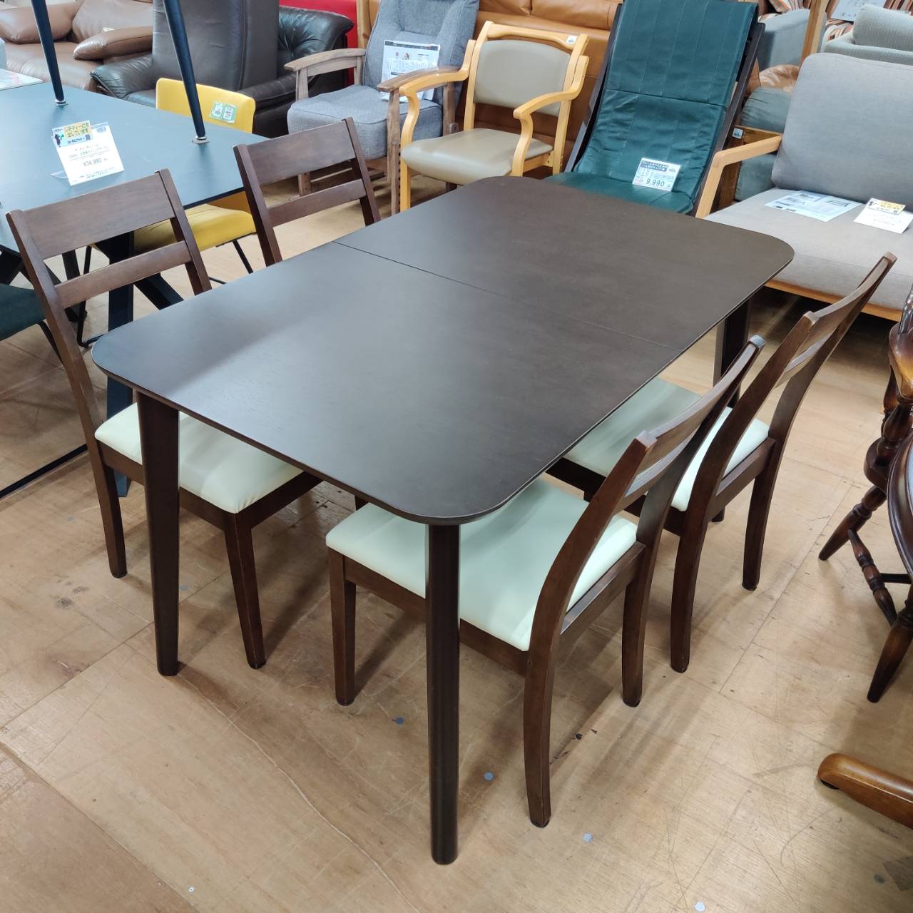 無印良品 ダイニング5点セット 天然木【愛品倶楽部柏店】