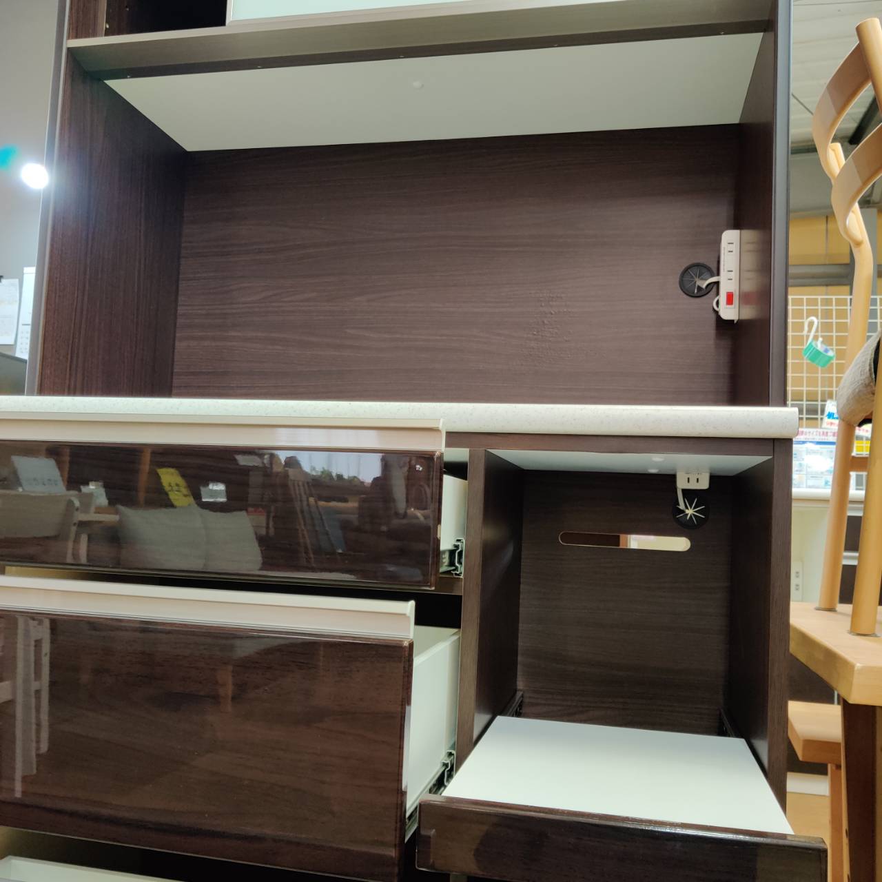NITORI (ニトリ) 2枚スライド扉キッチンボード アルミナ2 100KB 販売中 