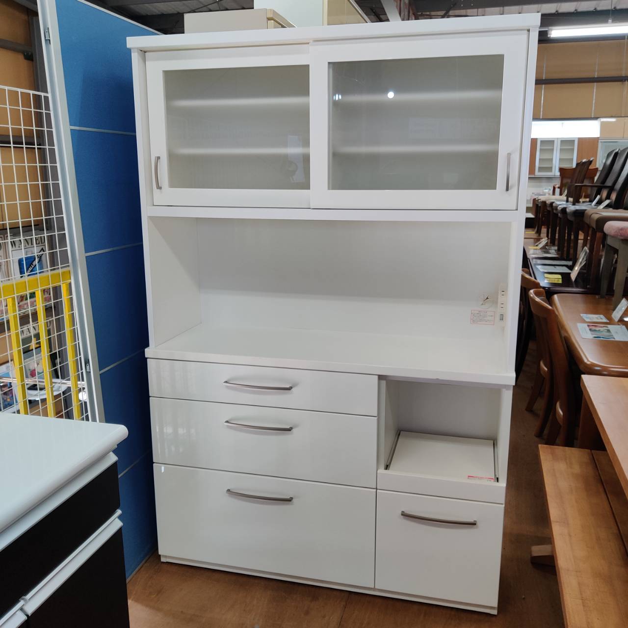 愛品倶楽部柏店】サン 2枚扉キッチンボード フェロー80