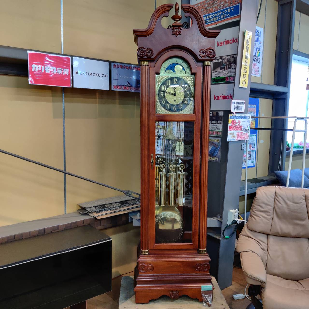 RIDGEWAY (リッジウェイ) ワイヤー重錘式ホールクロック 9052 販売中 