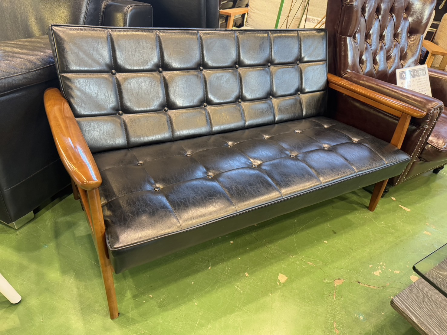愛品館市原店】カリモク家具2人掛けソファ