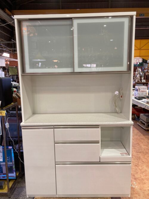 愛品館 市原店】ニトリ｜アルミナ120KB｜スライド扉キッチンボード