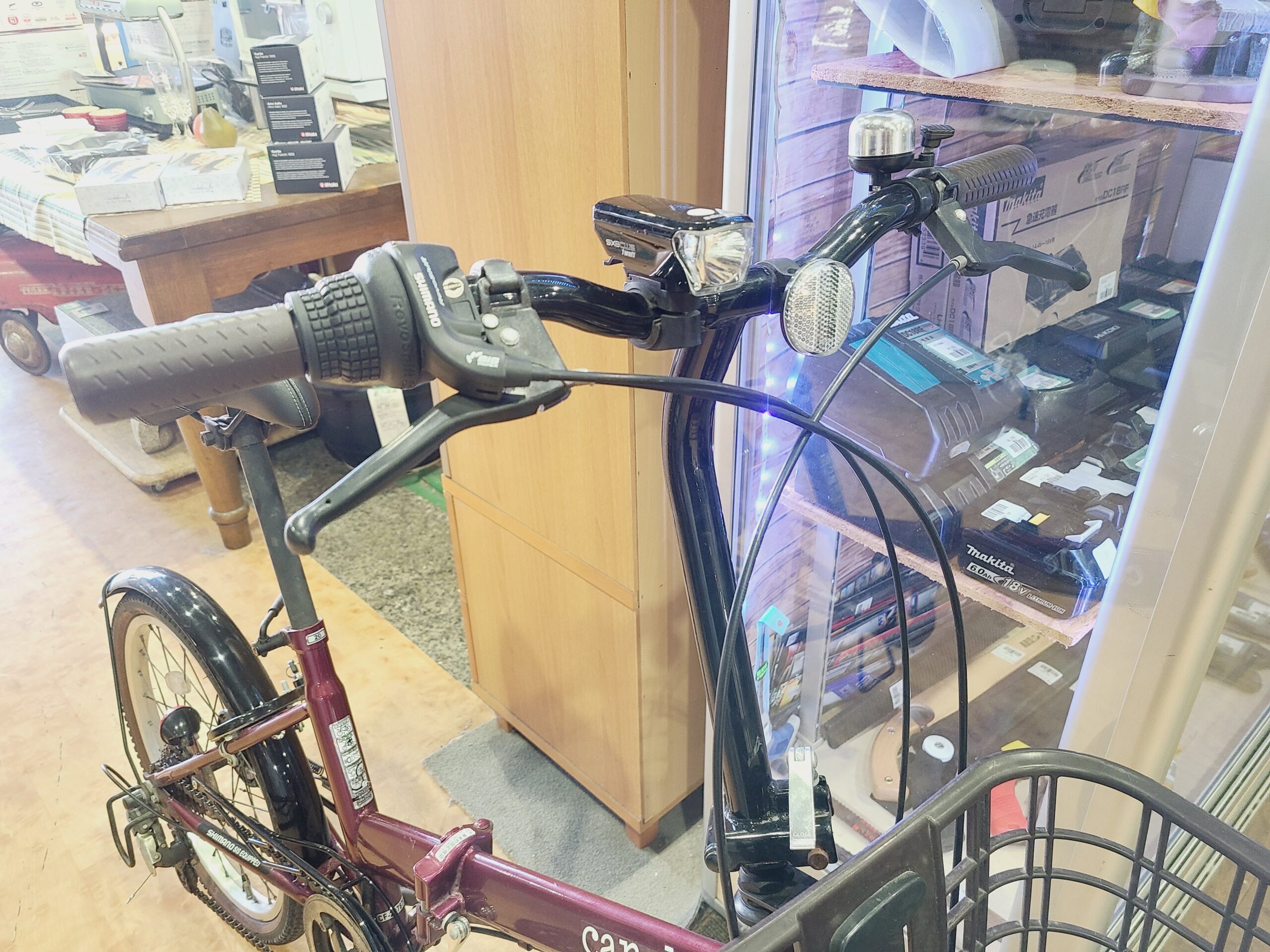 カナーレ Canale 20インチ 外装6段 ワインレッド折りたたみ自転車買取 