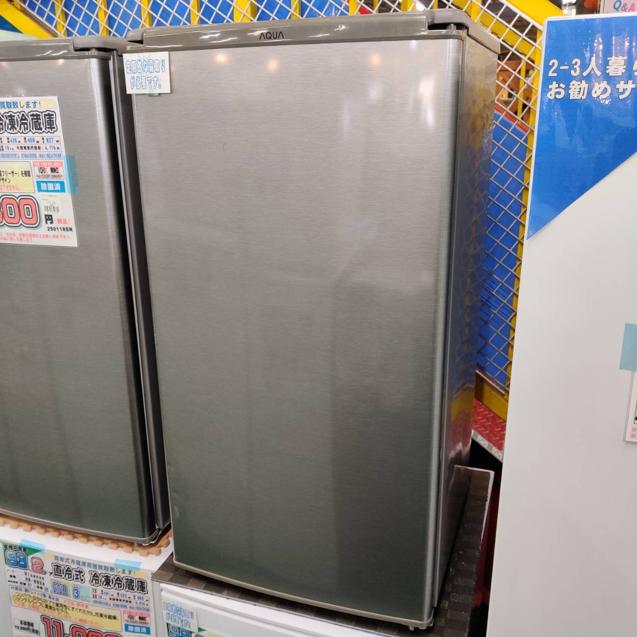 AQUA (アクア) 2022年製 75L 1ドア 直冷式 冷凍冷蔵庫 AQR-8K(S) 販売 