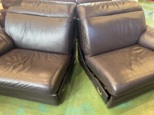 IDC大塚家具｜2人掛｜総本革｜電動リクライニングソファ買取致しました 