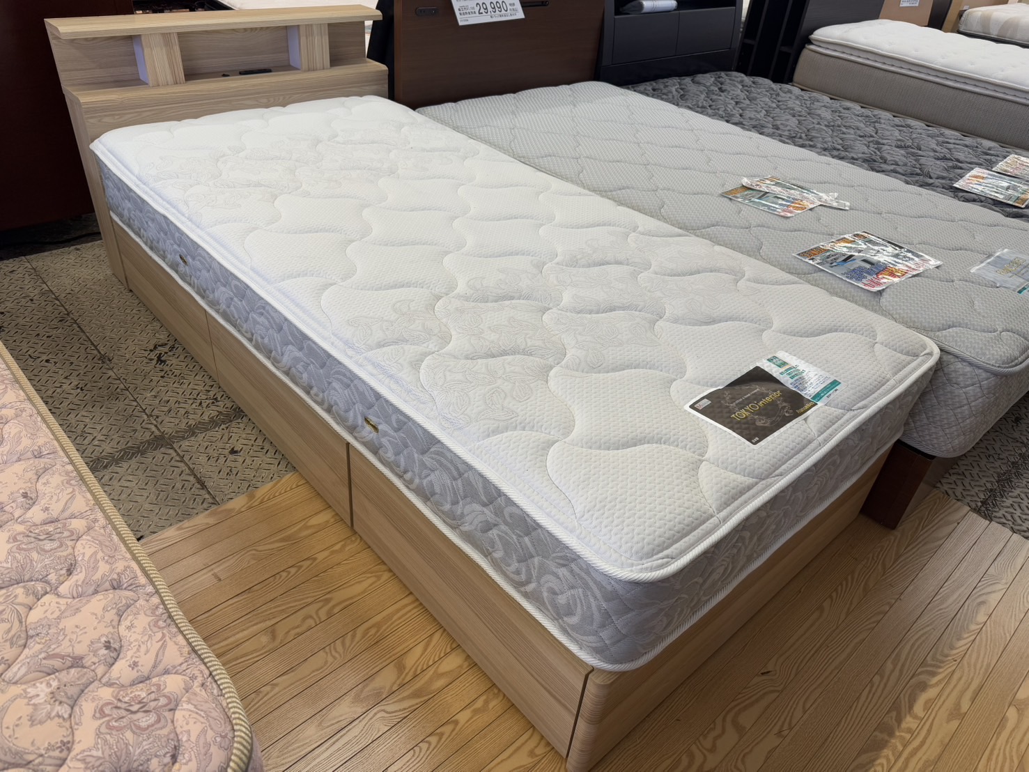愛品館八千代店】東京インテリア シモンズ シングルベッド ユーロトップ