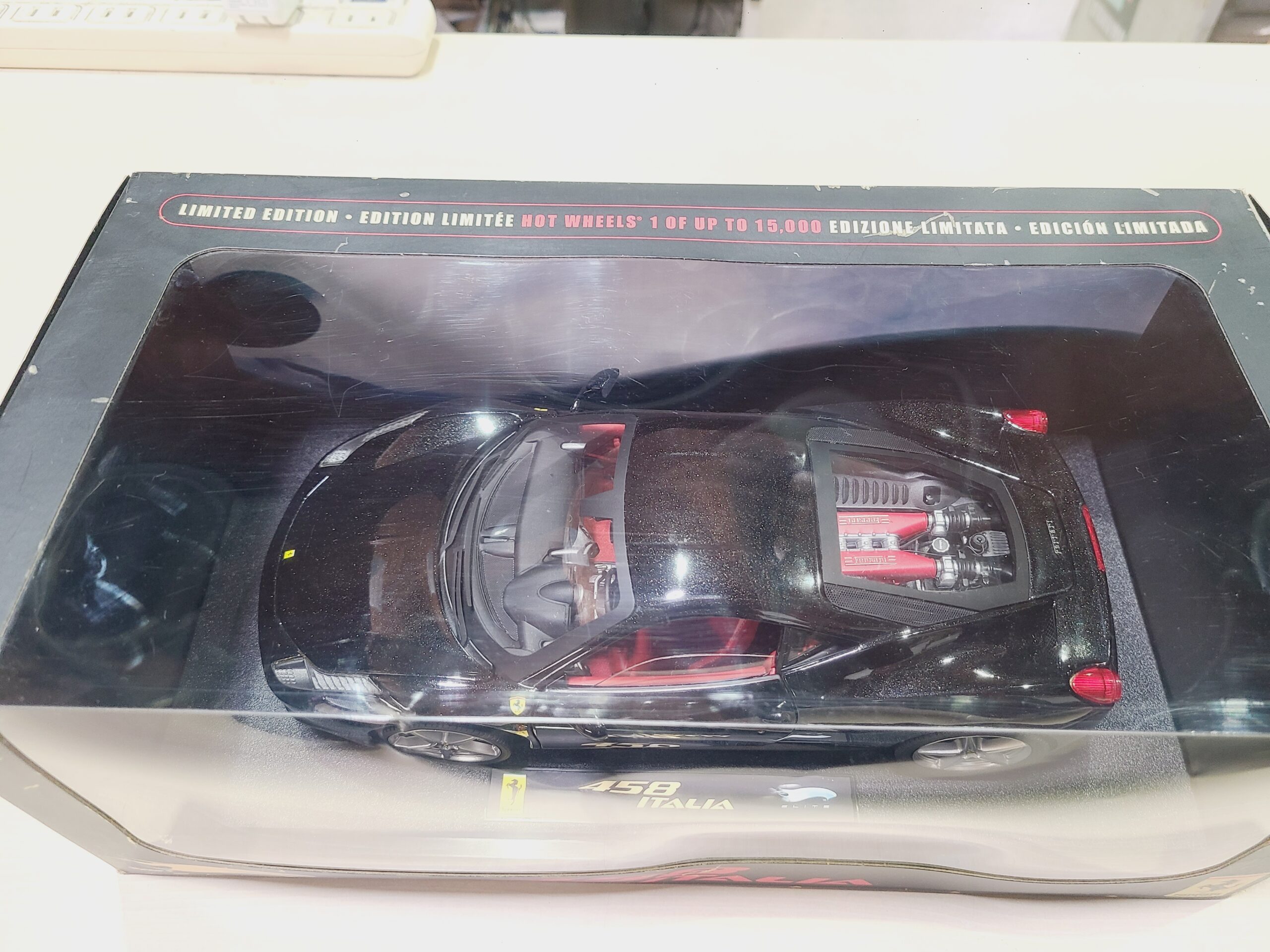 マテル ホットウィール エリート 1/18 フェラーリ 458 ITALIA ブラック 