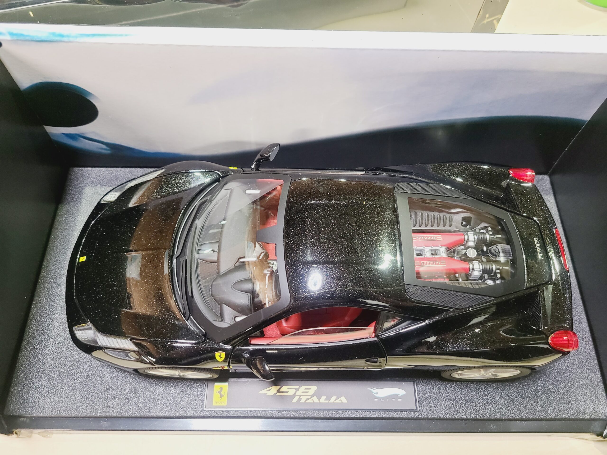 マテル ホットウィール エリート 1/18 フェラーリ 458 ITALIA ブラック 