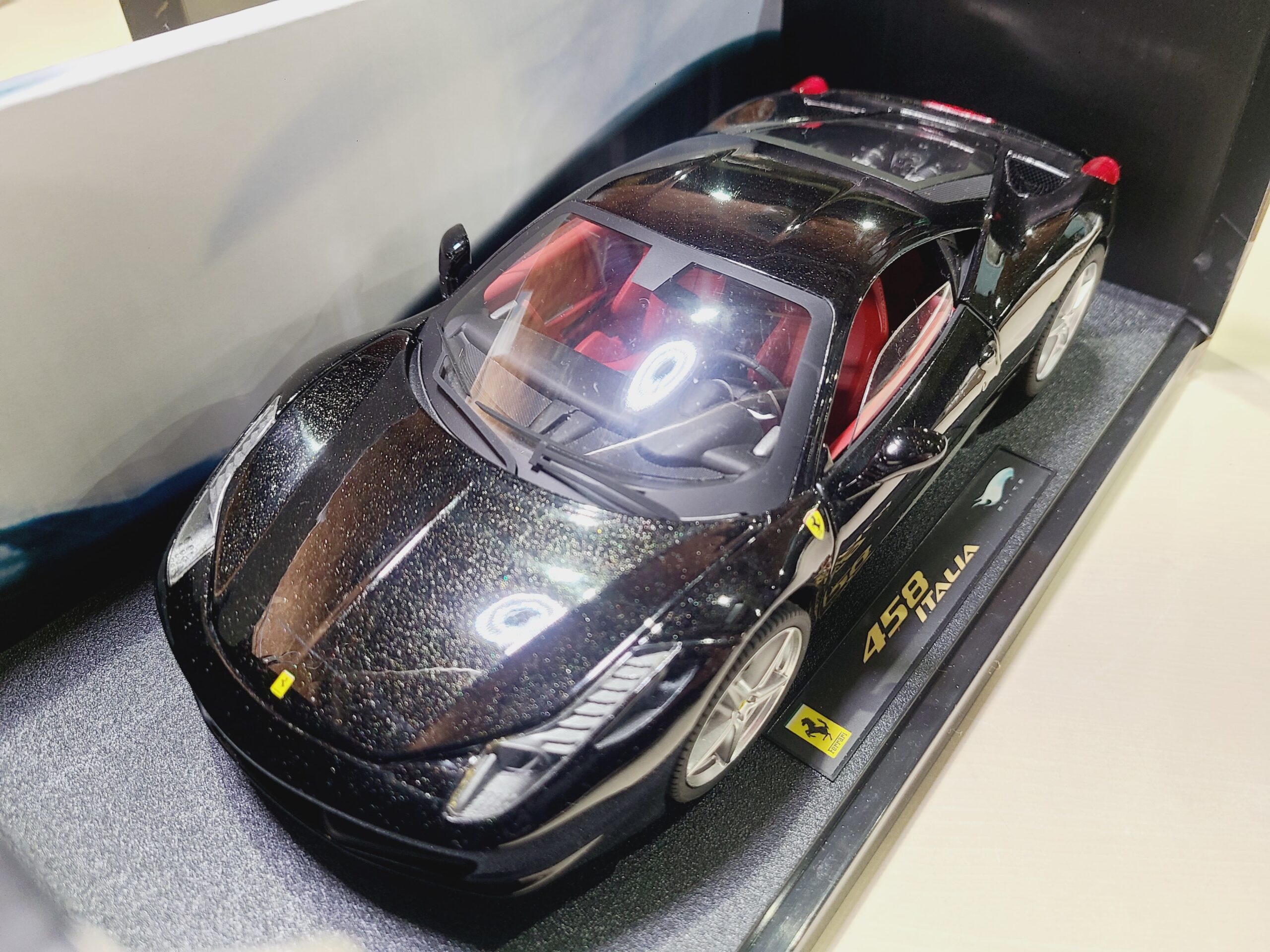マテル ホットウィール エリート 1/18 フェラーリ 458 ITALIA ブラック 