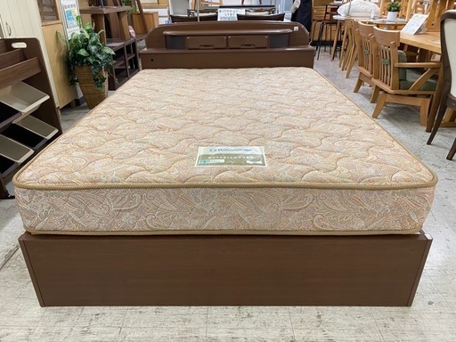 愛品館 江戸川店 】 両サイド引き出し付き ダブルベッド Sealy（シーリー）