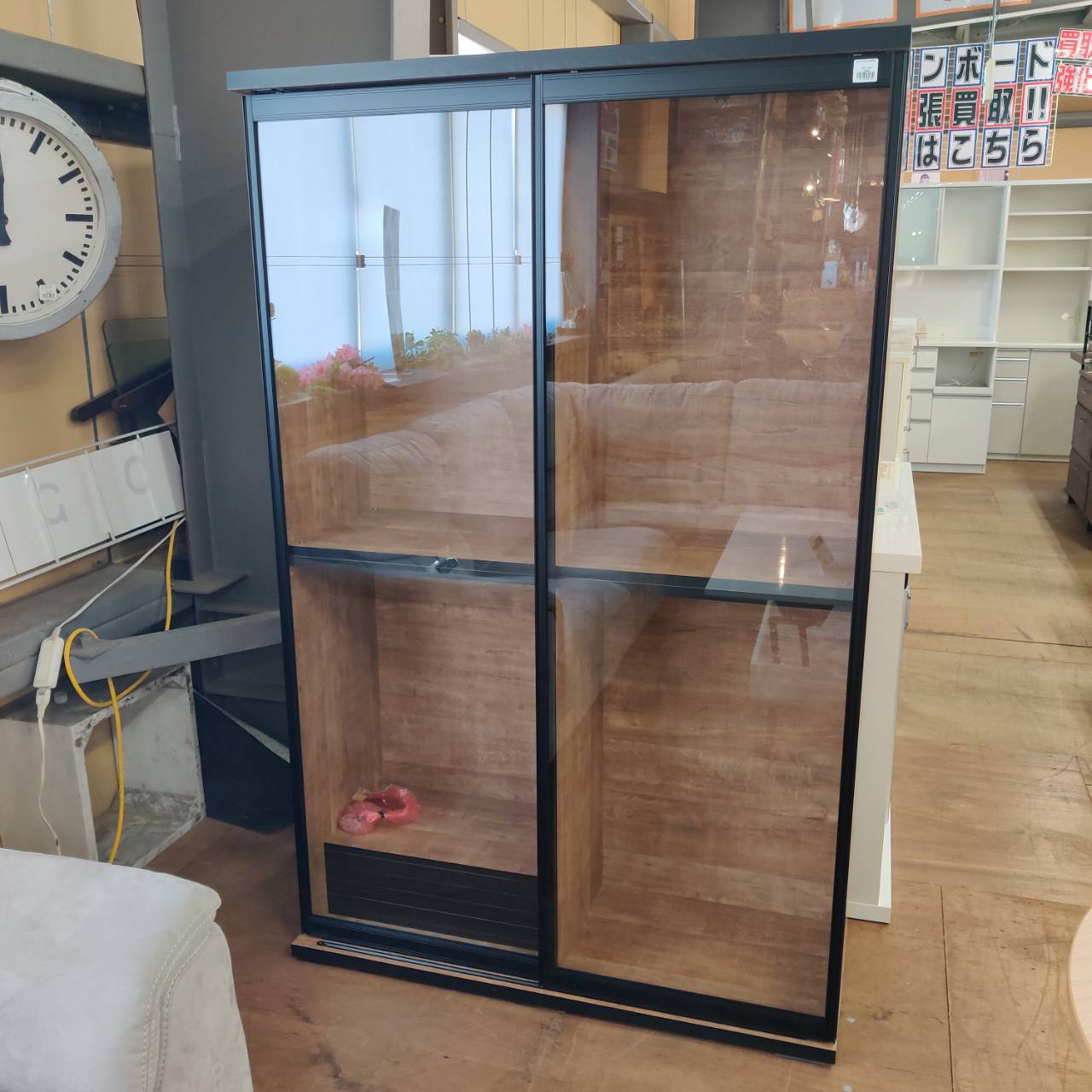 愛品倶楽部柏店】綾野製作所 2枚スライド扉キッチンボード Annex 幅120cm