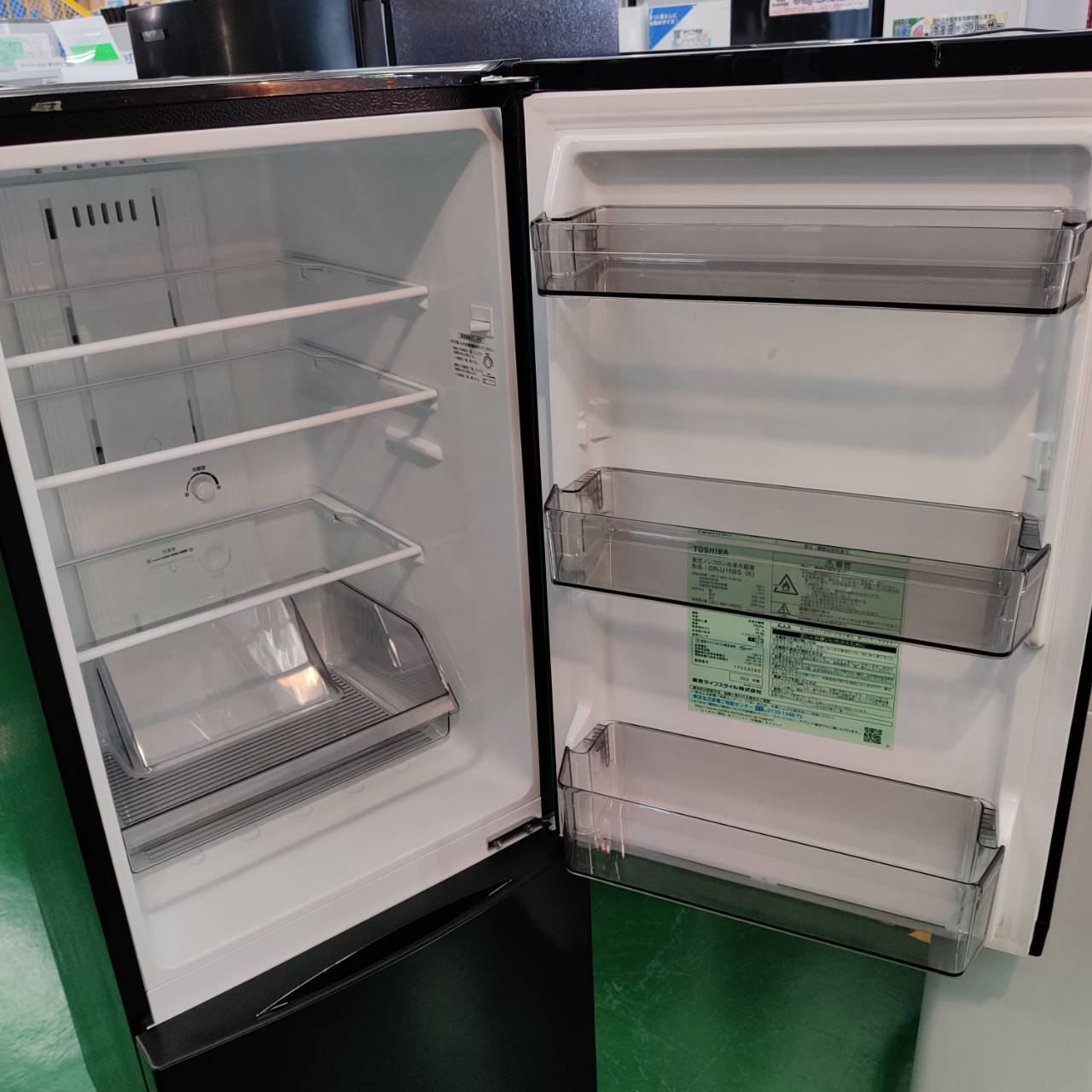 超美品】2023年製 冷蔵庫 東芝 153L 東芝 (TOSHIBA) 2023年製 153L 2 2023年製　かなり美品❗️冷蔵庫