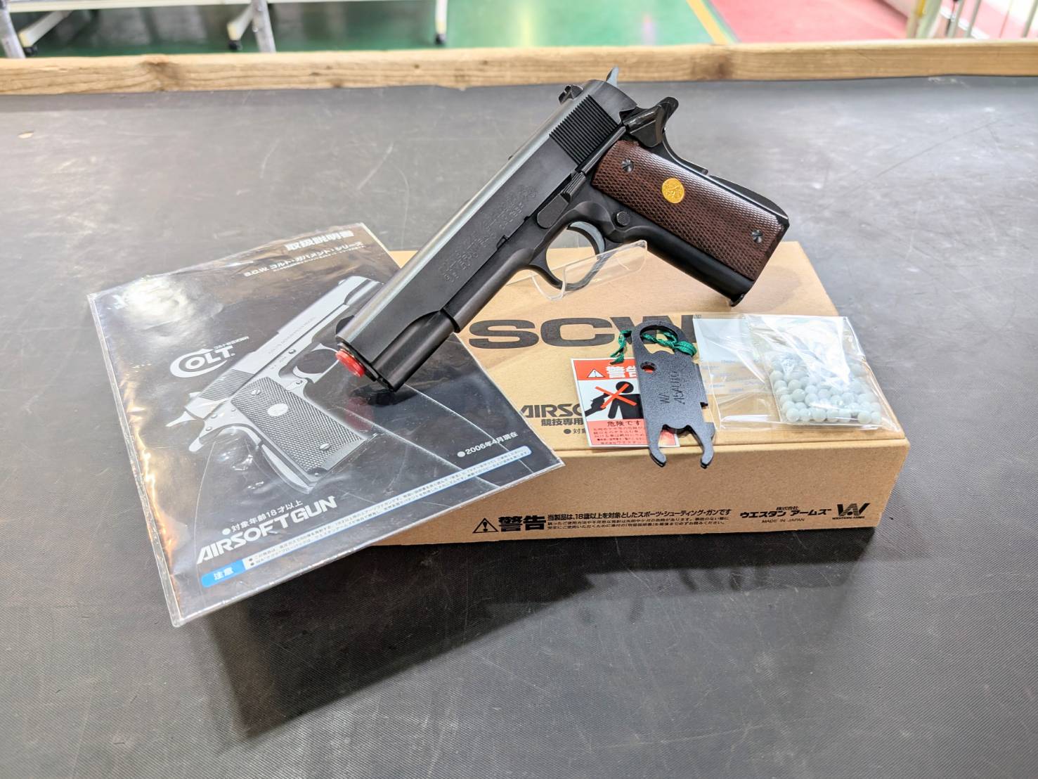 ウエスタンアームズ コルトガバメントマーク iv シリーズ70 DX ガンブルー エアガンコルトガバメント マークⅣシリーズ70マットブラック