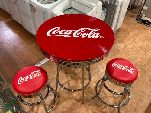 コカ・コーラ｜アメリカンダイナーテーブルチェア3点セット買取入荷 