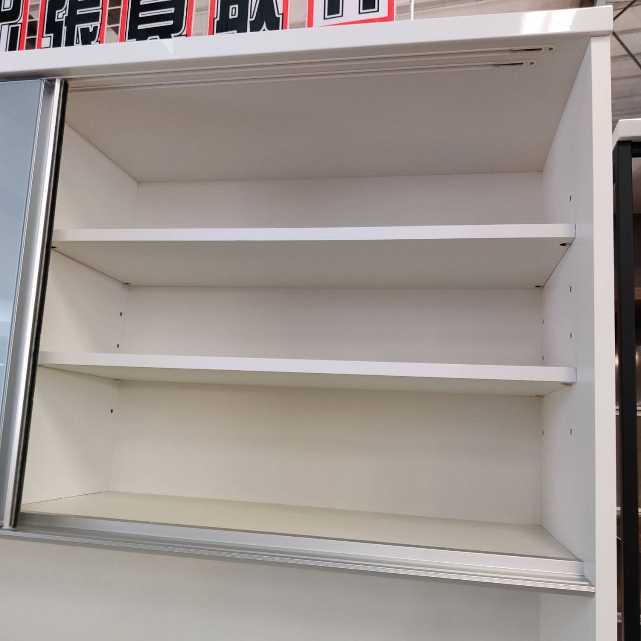 松田家具 2枚スライド扉キッチンボード 1600スモークレンジ 販売中 