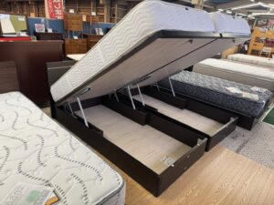 シモンズ｜跳上式収納｜シングルベッド｜6.5インチミディアム買取致し 