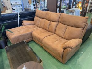 電動カウチソファ｜レザーテックス買取致しました｜愛品館八千代店 
