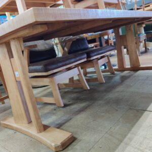 松田家具_ベンチダイニング6点セット-回転チェア_サンガ_152009674002-5