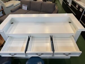 愛品館八千代店】アンティークホワイト レジカウンター