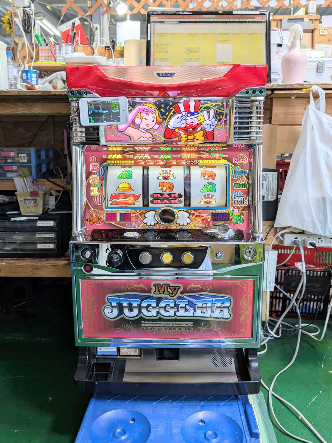 北電子 マイジャグラーⅡ 5号機 ノーマル スロット実機を買取いたし 