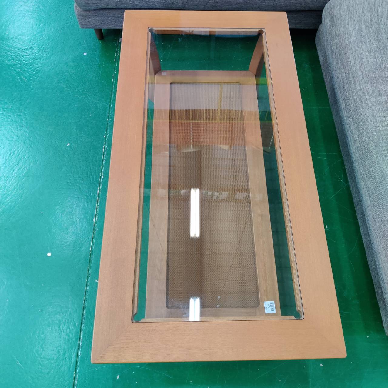 ナガノインテリア NAGANO INTERIOR ガラスはめ込みセンターテーブル 