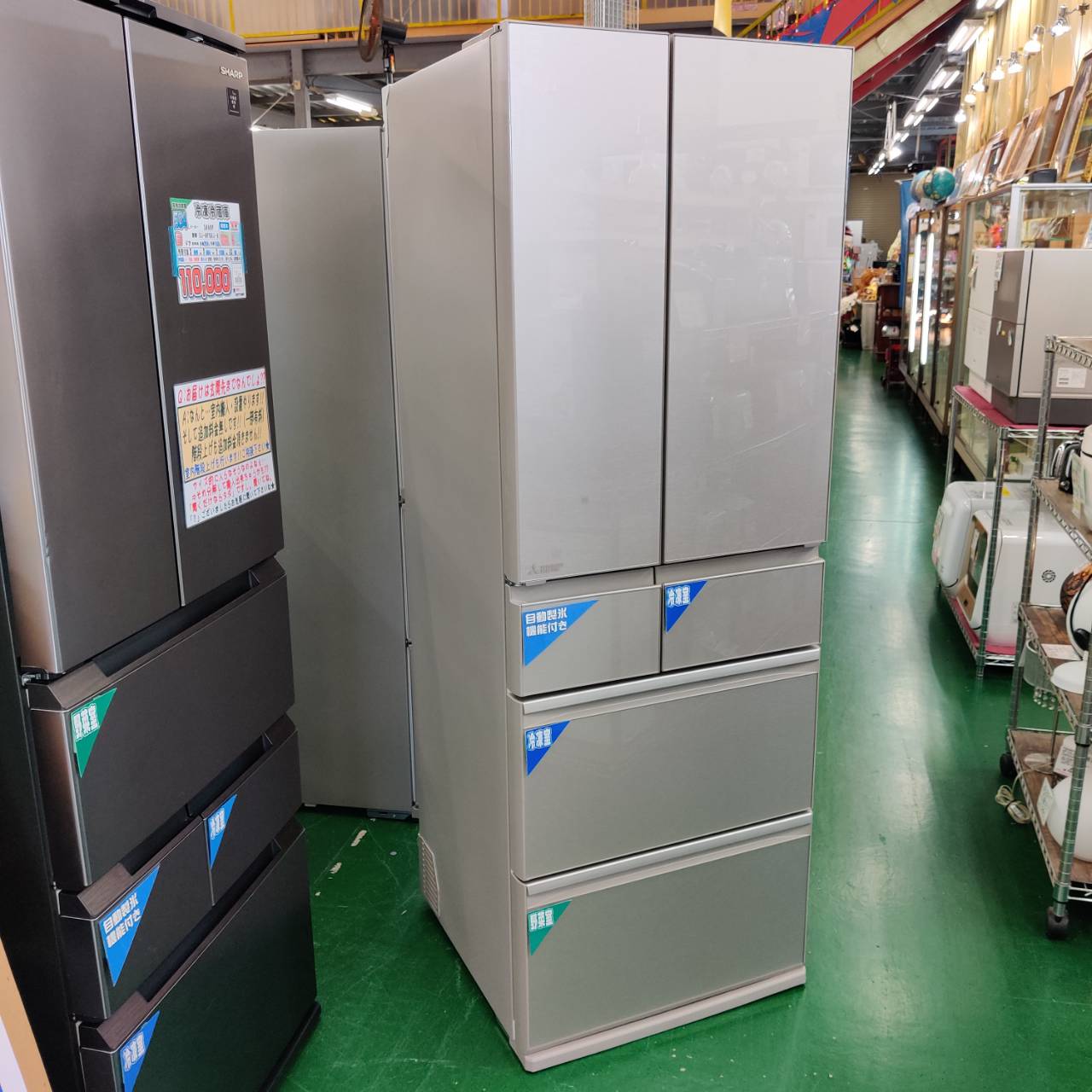 三菱 MITSUBISHI 2023年製 495L 6ドア 冷凍冷蔵庫 MR-WZ50J-C 販売中 