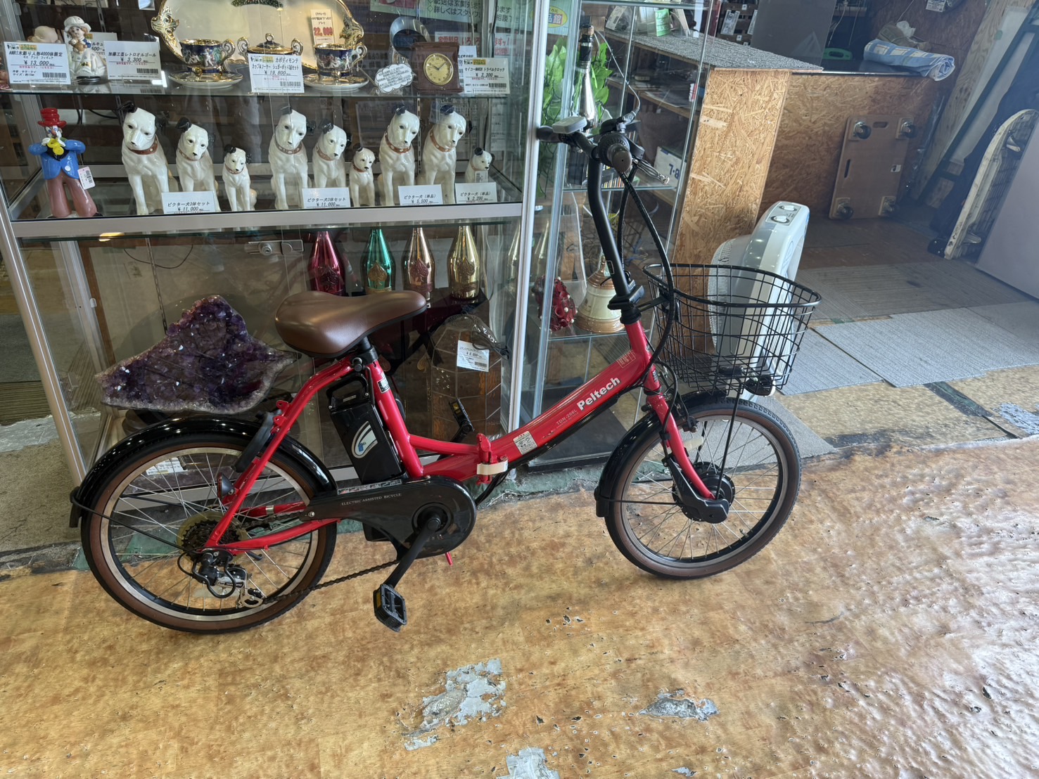 ペルテック 20インチ折りたたみ外装 6段 電動アシスト自転車買取いたし 