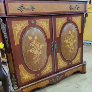 サイドボードキャビネット-大理石トップ_イタリア製-木象嵌細工_155051990002-3