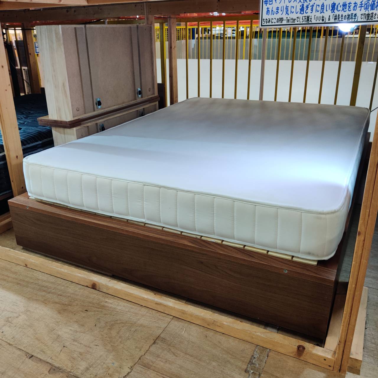 無印良品 ダブルベッド (囲い型 収納×2 / 高密度ポケットコイル 