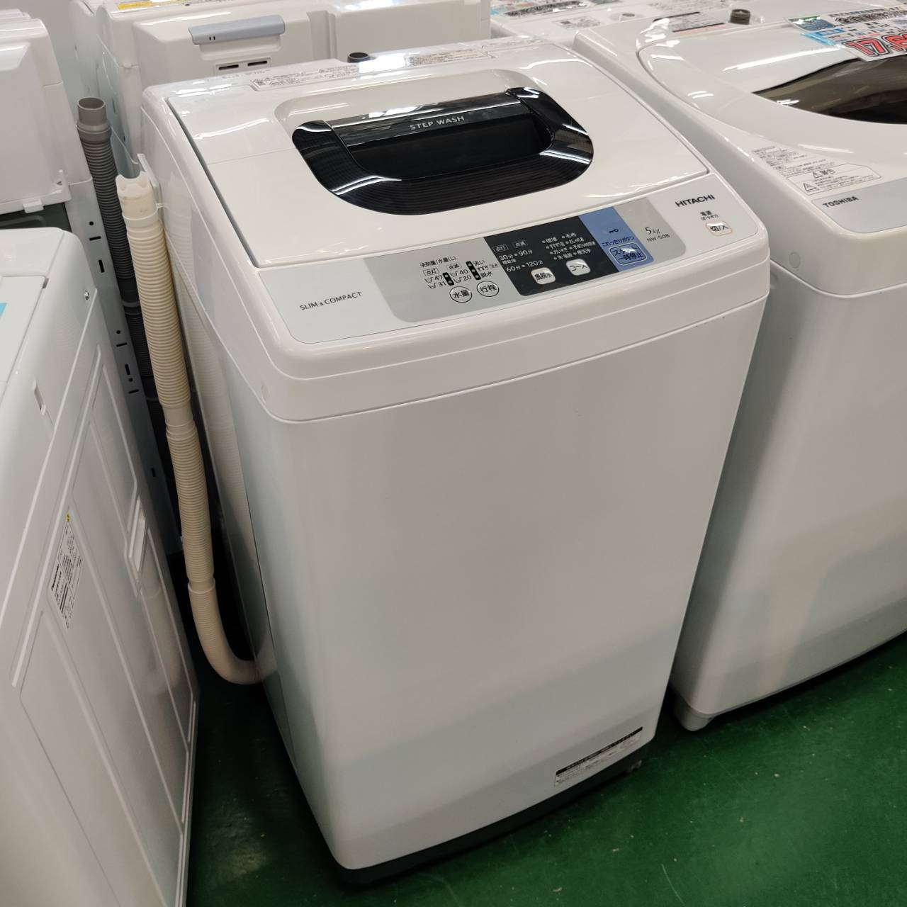 日立 全自動洗濯機 NW-50B 5kg 2018年製 HITACHI ヒタチ 全自動洗濯機 NW-50B 2018年製 5kg
