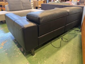 馬場家具｜INTERLIVAX｜2人掛総本革電動リクライニングソファ 