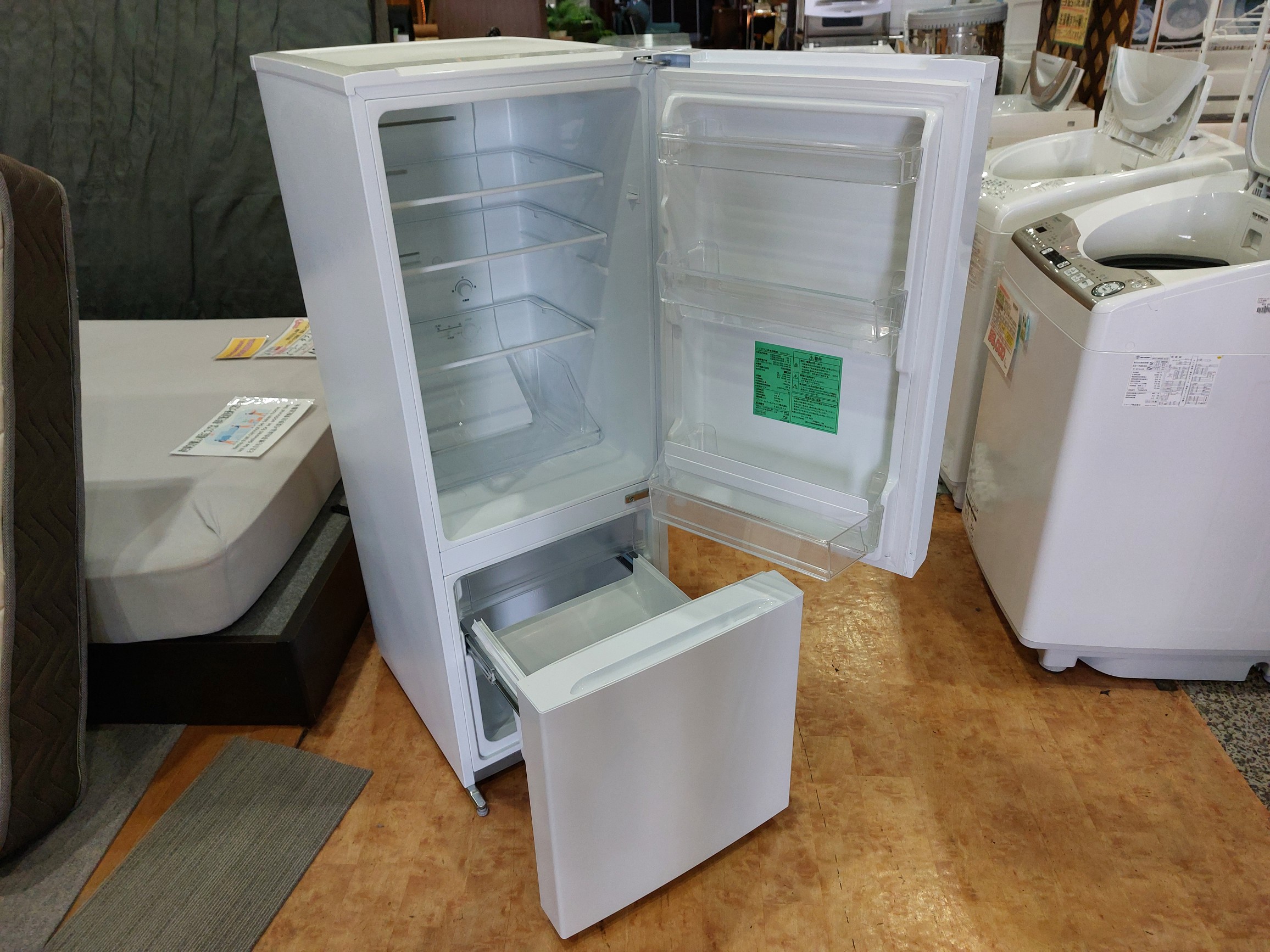 在庫処分#961 冷蔵庫　Yselect YRZ-F15J 2023年製 yselect YRZF15J ヤマダオリジナル 2ドア冷蔵庫 (156L・右開き