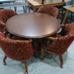 三越家具｜Brugge｜ブルージュ｜円卓ダイニング5点セット｜日本製