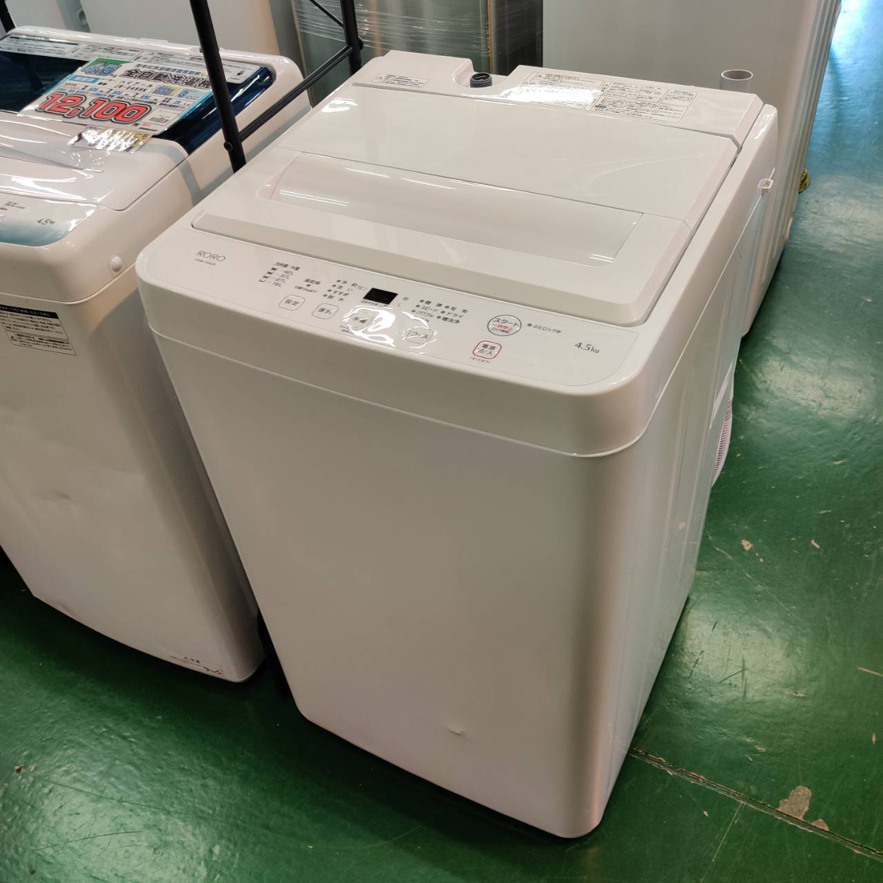 愛知岐阜/送料込★2024年★美品★ヤマダ　4.5kg洗濯機  YWMT45LW YAMADA ヤマダ 2024年製 4.5kg 全自動洗濯機 YWM-T45LW 販売中