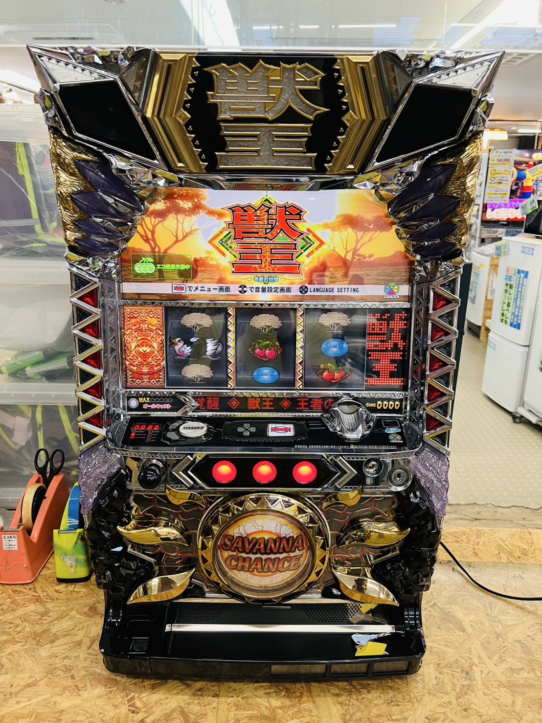 【Nie さん専用】パチスロ 実機獃王王者の 覚醒 サミー パチスロ獣王 王者の覚醒 中古パチスロ実機 [4ch対応] A-SLOT